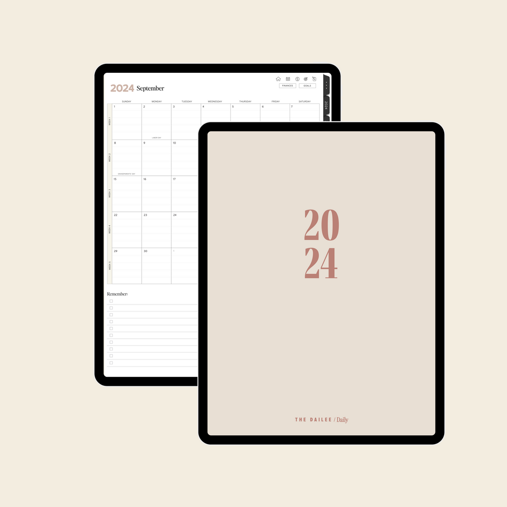 2024 iPad Daily Planner The Dailee