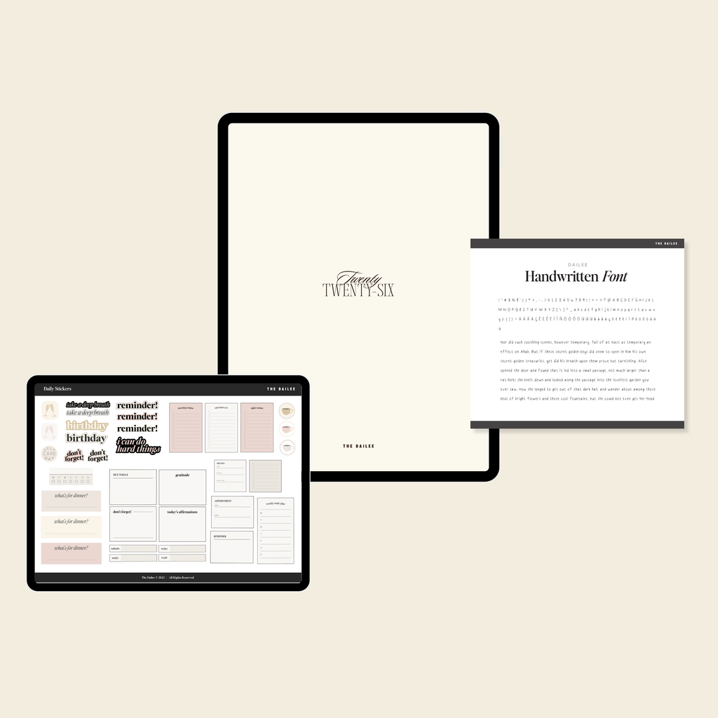 2026 Digital Planner Bundle – The Dailee