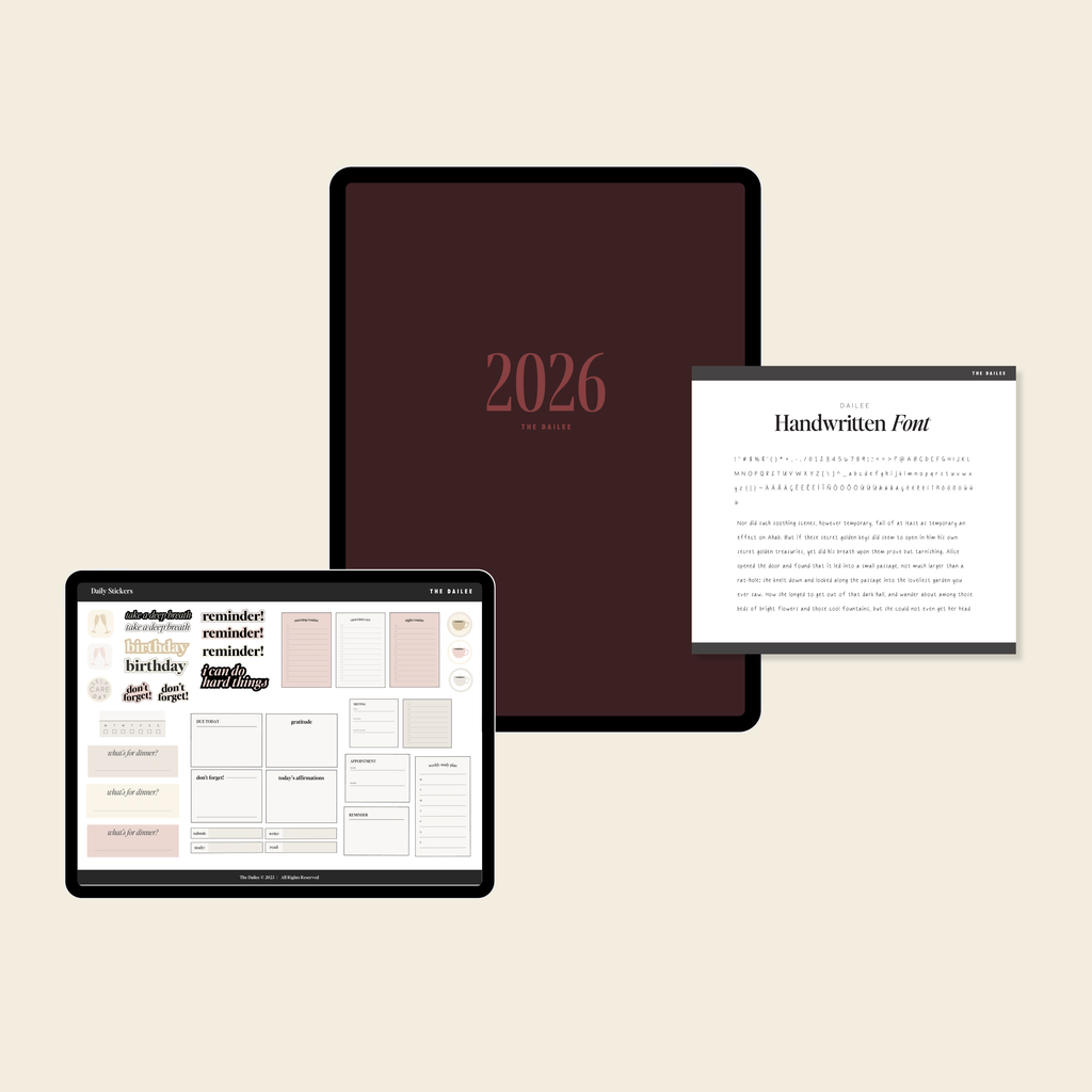 2026 Weekly Digital Planner Bundle – The Dailee