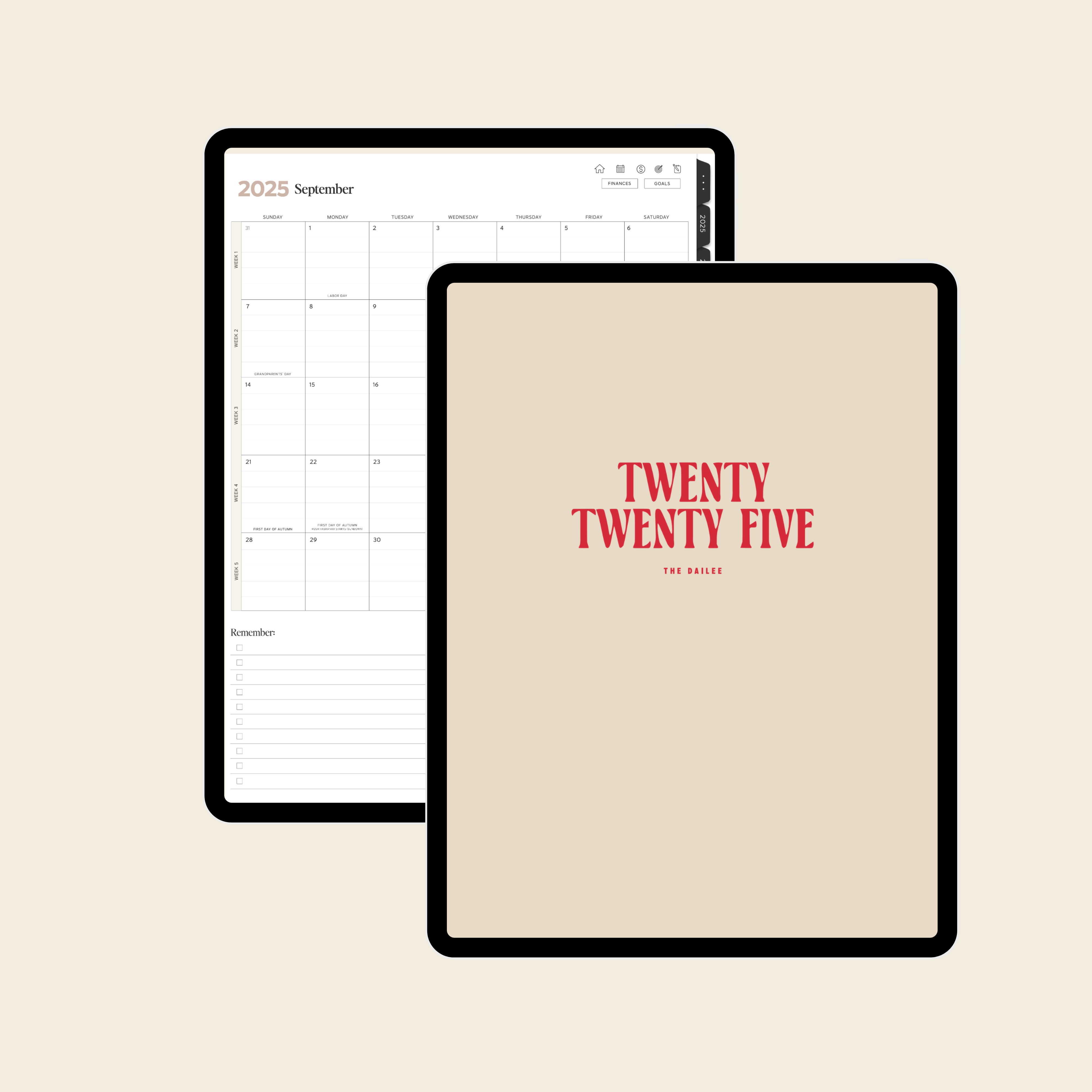 2025 iPad Mom Planner