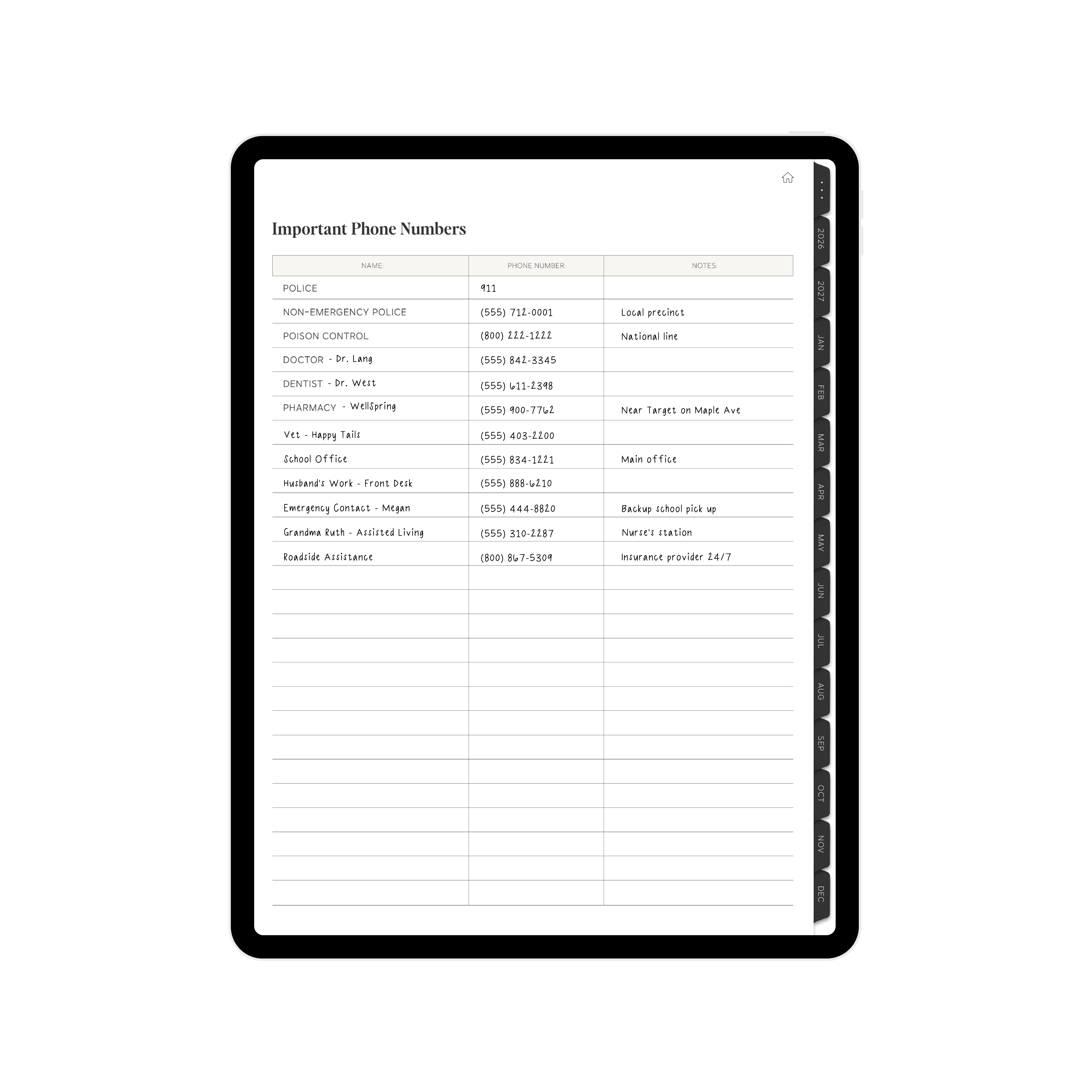 Digital Planner for Moms - Page 12