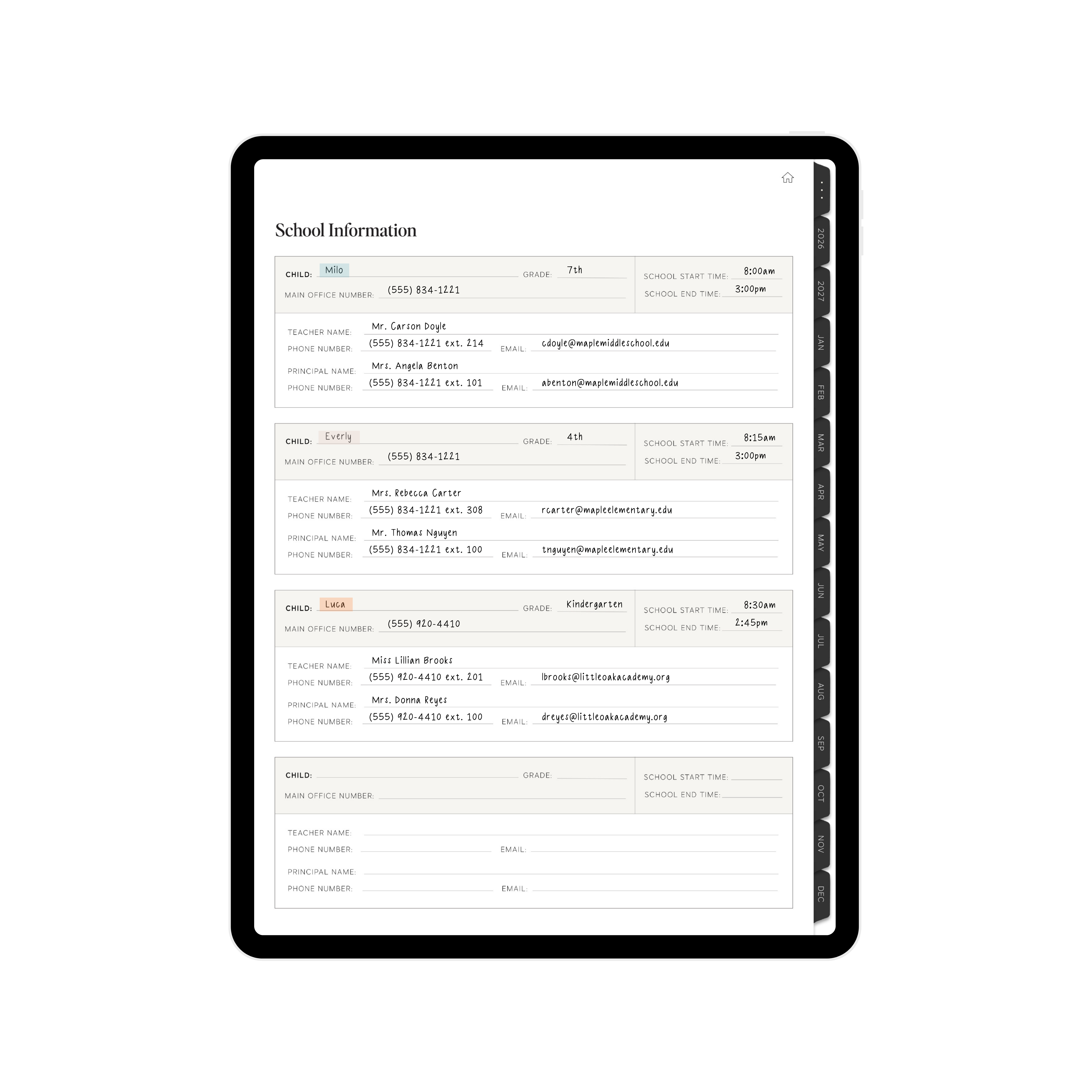Digital Planner for Moms - Page 13