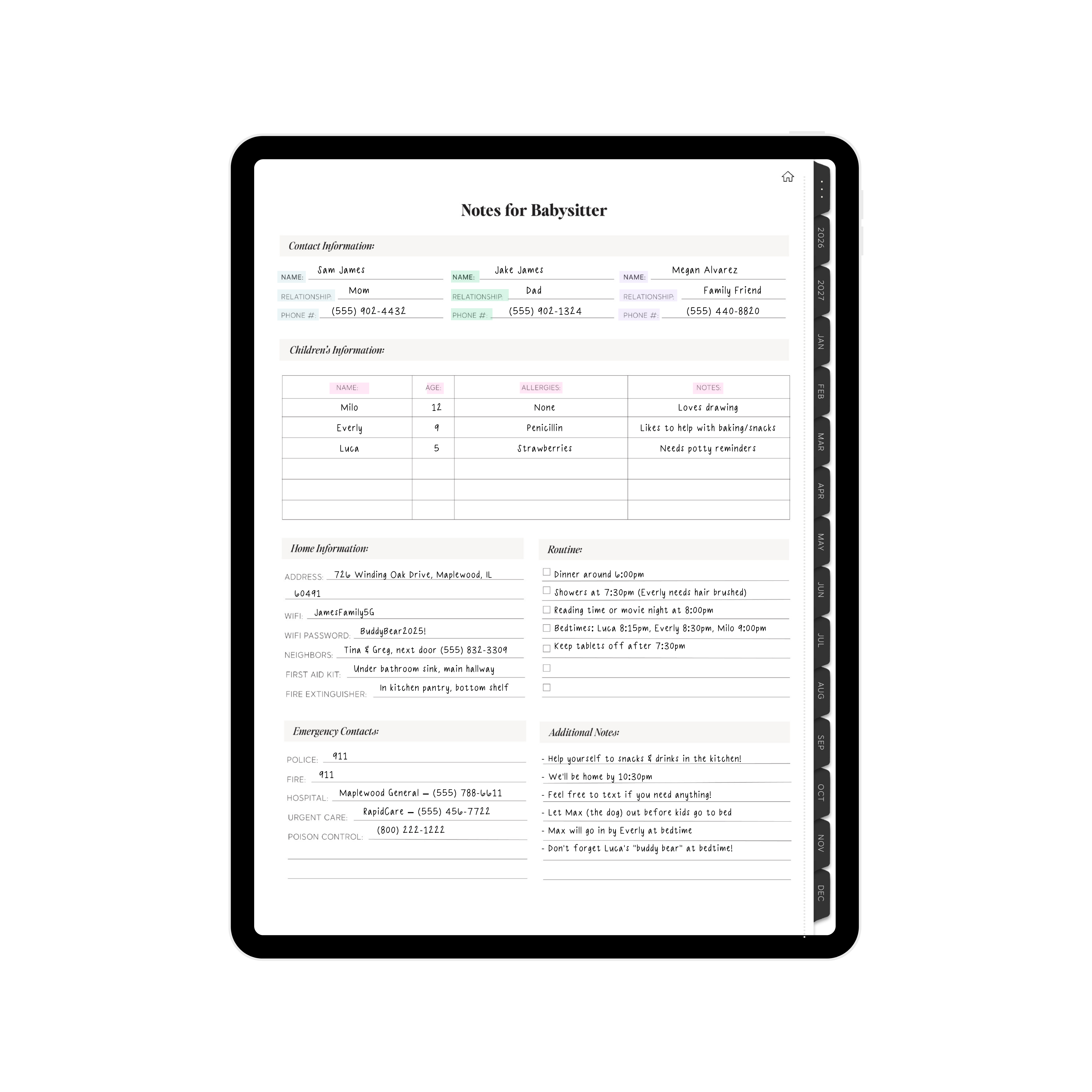 Digital Planner for Moms - Page 17