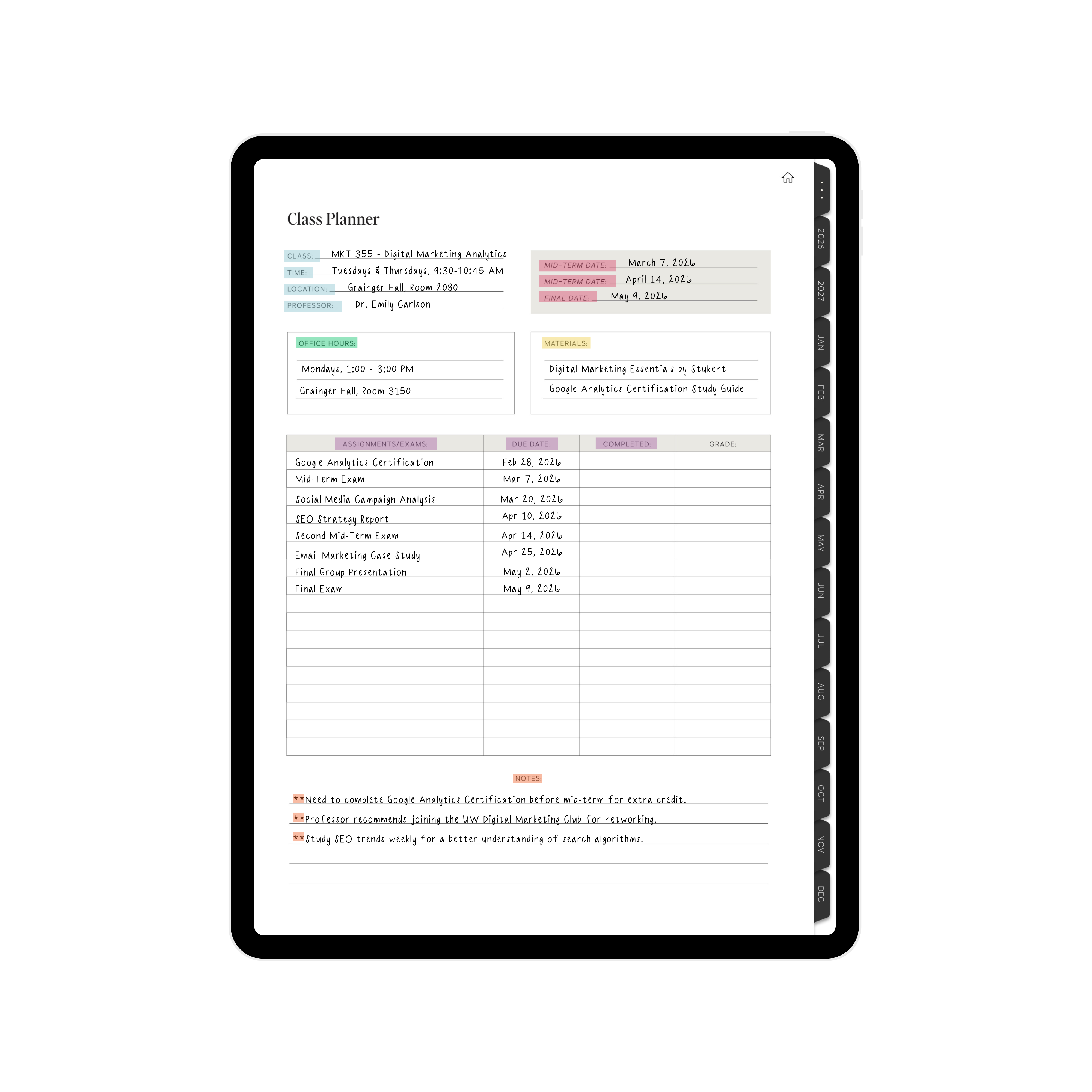 Digital Planner Preview 15