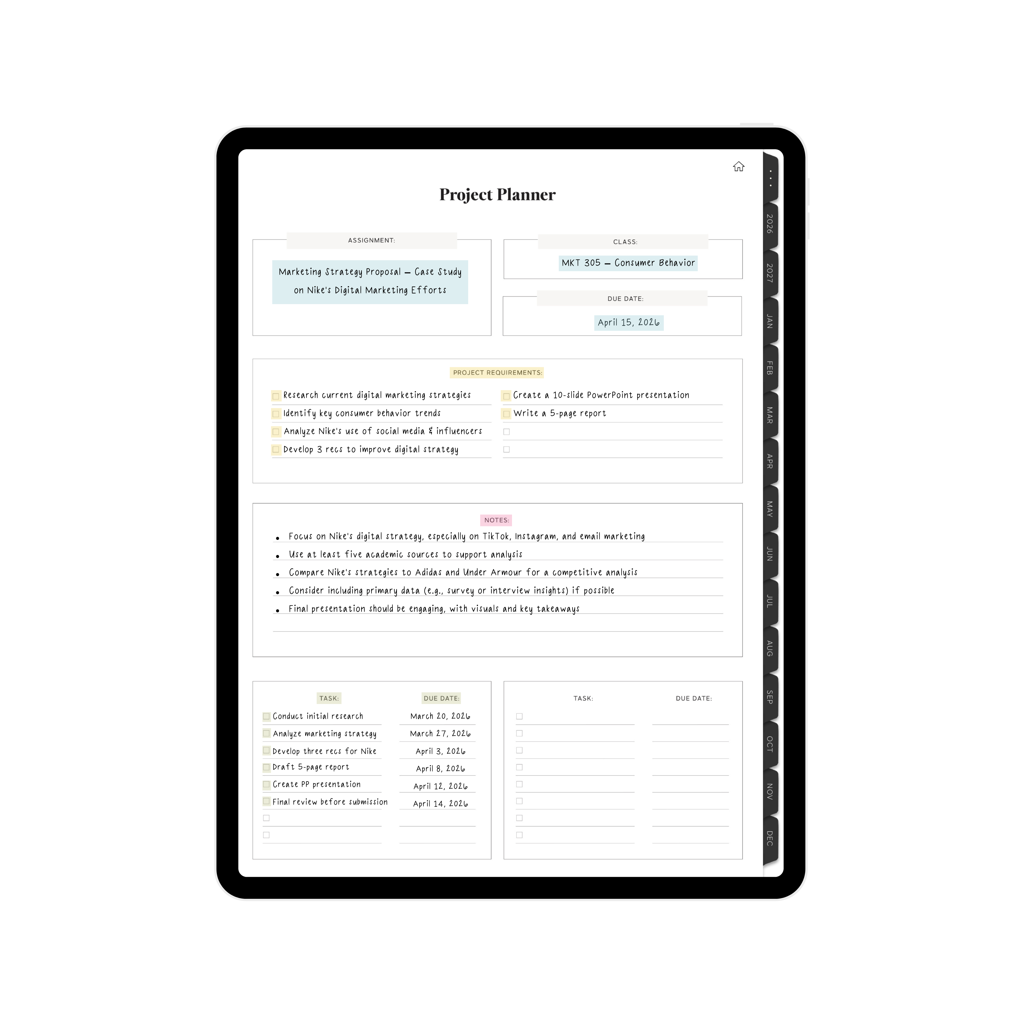 Digital Planner Preview 16