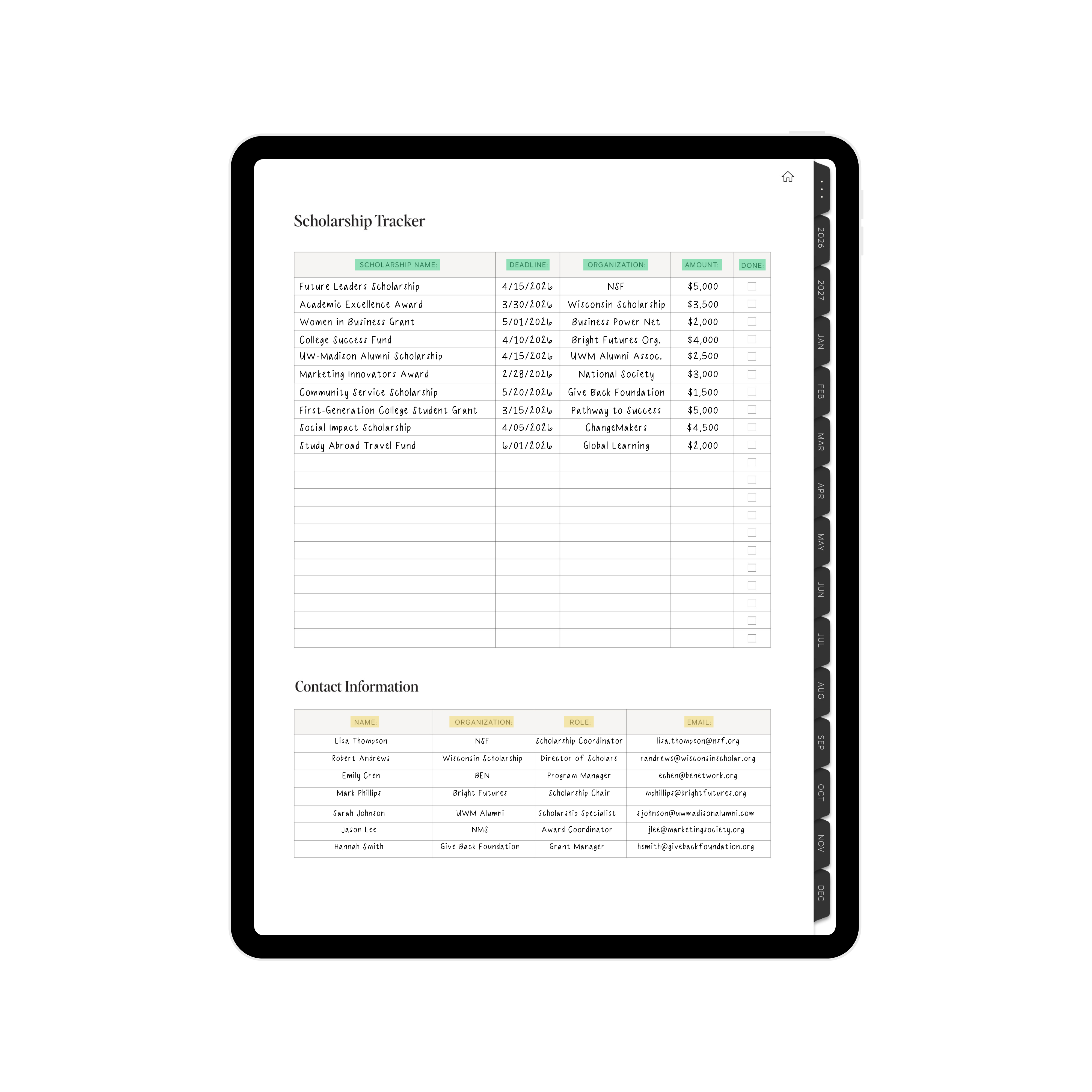 Digital Planner Preview 10
