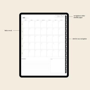 Undated iPad Daily Planner