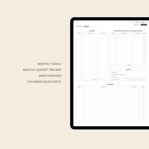 2023 Blogging iPad Planner