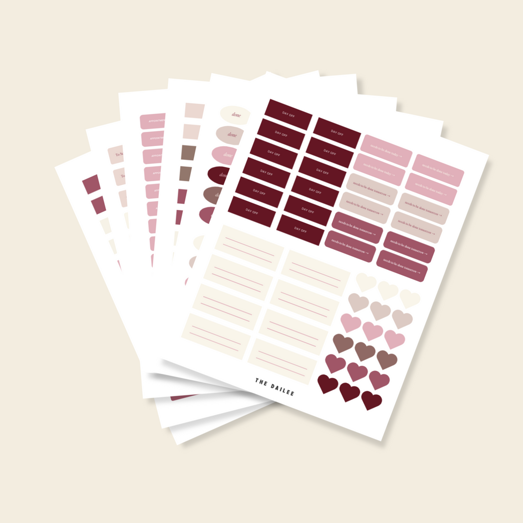 Pink Tech Sticker Pink Digital Stickers – The Dailee